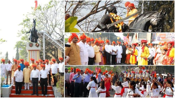 [:en]On the occasion of the birth anniversary of Chhatrapati Shivaji Maharaj, the founder of Hindvi Swaraj.[:hi]पनवेल महापालिकेच्यावतीने पनवेल शहरात शिवजयंतीचा उत्सव साजरा करण्यात आला.[:] 1