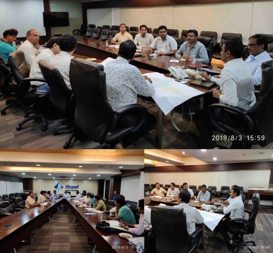 [:en]A review meeting was organized to address the water issues in Cidco areas.[:hi]पनवेल विभागातील पाण्याच्या समस्या सोडवण्याच्या संदर्भात आढावा बैठक आयोजित करण्यात आली होती.[:] 1